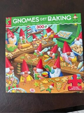 NWT-Gnomes Get Baking 300-Piece Puzzle - CEACO